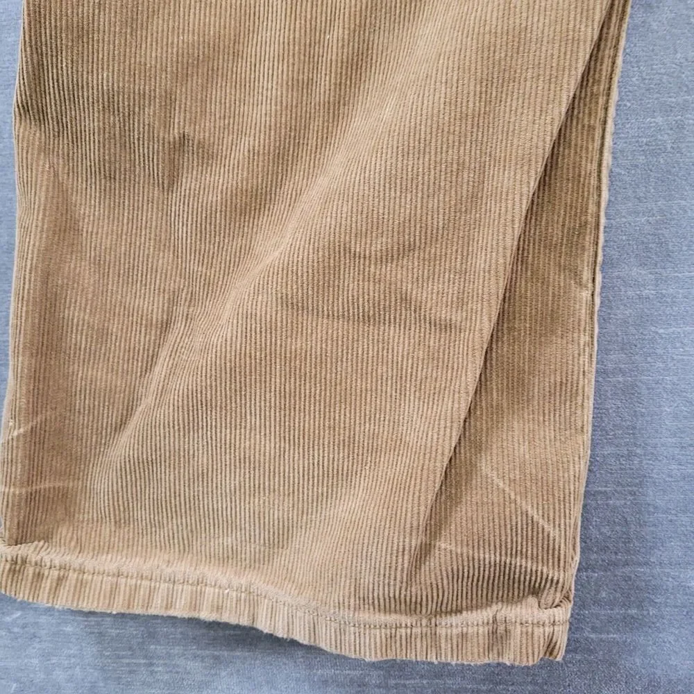 Polo Ralph Lauren‎ Corduroy Brown Pants Chino Mens Actual Size 34 x 31